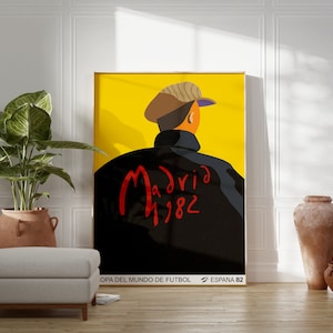 Football World Cup, Spain 1982 | Eduardo Arroyo | Mid-Century Modern Wall Art | Birthday Gift Idea