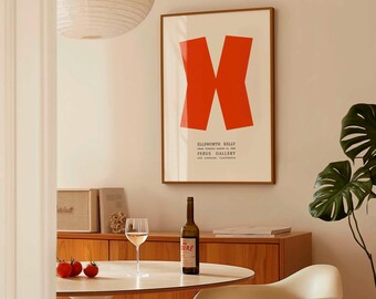 Ellsworth Kelly Ferus Gallery 1966 | Vintage Exhibition Poster Print