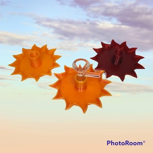 14mm or 18mm Bowl/Tool Stand With Built-in Spill Proof Herb Saver Tray Sun edition (bowl not included)