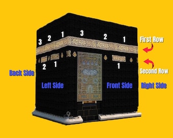 Plantilla de caligrafía de la Meca Kiswa Kabah (svg, dxf, ai, eps, cdr, pdf, vector) (descarga digital)