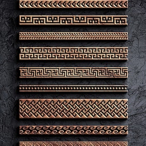 Borders List Pattern Vorlage mit SVG Dxf Eps Cdr & Line Art Vol. 1