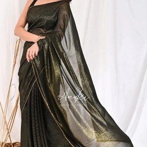 BLACK COCKTAIL SAREE