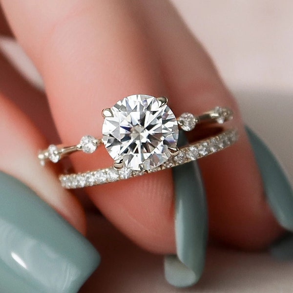 Wedding Ring Set Etsy