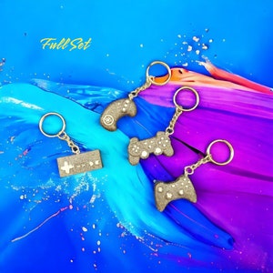 Mini Video Game Controller Keychain, Mini Controller, Mini, Gamer, Gift, Birthday, Personalized, Game Fan, For Him, For Her, Personalizable