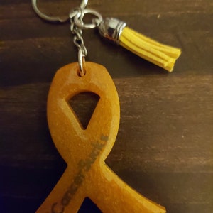 Awareness Ribbon Keychains, Cancer Awareness, Personalized, Survivor, Ribbon, Gift, For Him, For Her, Name, Hashtag, Key Chain