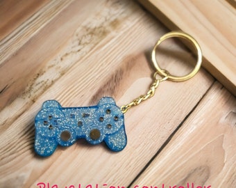 Personalized Mini Video Game Controller Keychain, Gamer Gift