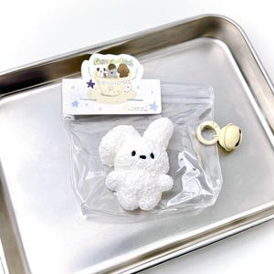 Fluffy Folded-Ear Bunny Squishy Toy - Soft Stress Relief Fidget Sensory Toy for Kids & Adults