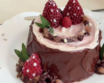 Brinquedo de apertar feito à mão em formato de bolo de morango, bola antiestresse kawaii para alívio da ansiedade, crianças e adultos, silicone de grau alimentício, ideias para presentes
