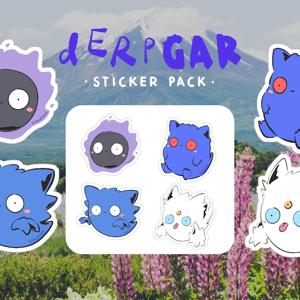 Derpgar Evolution Sticker Sheet