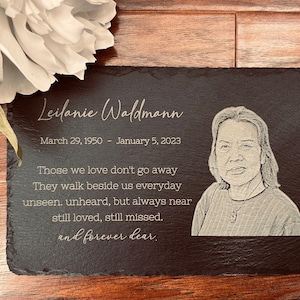 Personalized memorial slate stone, custom, grave marker, gift
