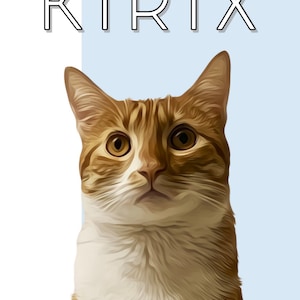 Personalized digital portrait of your pet