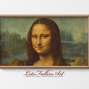 4K SAMSUNG the Frame TV Art | Most Famous Painting | Leonardo da Vinci - Mona Lisa | Frame Art TV | Instant Download | Digital File #TV291