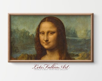 4K SAMSUNG the Frame TV Art | Most Famous Painting | Leonardo da Vinci - Mona Lisa | Frame Art TV | Instant Download | Digital File #TV291
