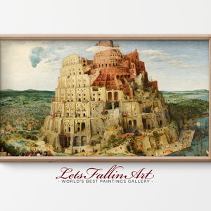 SAMSUNG the Frame TV Art | Pieter Bruegel The Elder - The Tower Of Babel | Instant Download | frame Art TV | Digital File #TV335