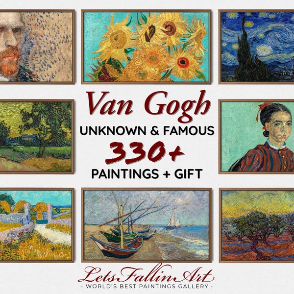 COMPLETE Collection of Vincent Van Gogh | 330 paintings & 70 Drawnings as Gift |4K SAMSUNG the Frame Art Tv | Digital File #TVSET04