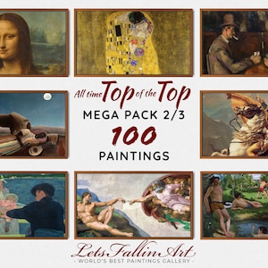 SAMSUNG frame Tv OFFER | Mega Set 2/3 of 100 All Time Top of the Top Paintings Collection | The Frame Art Tv | #TVSET18
