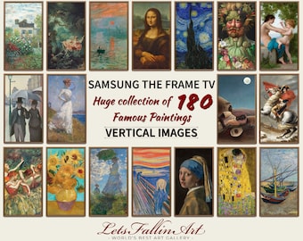 FRAME tv VERTICAL images | 180 paintings in an Ultimate Vertical Collection | SAMSUNG Frame Art Tv | #TVSET26