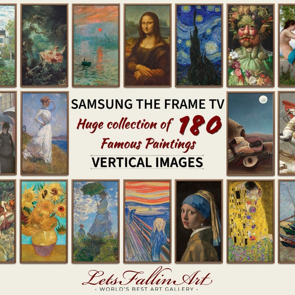 FRAME tv VERTICAL Bilder | 180 Gemälde in einer ultimativen vertikalen Sammlung | SAMSUNG Frame Art Tv | #TVSET26