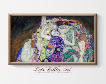 4K SAMSUNG the Frame TV Art | Vintage Painting | Gustav Klimt - Panna | Instant Download | frame Art TV | Digital File #TV290