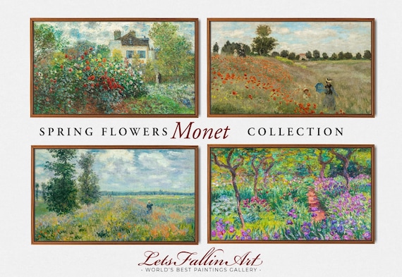 クロード・モネによる春の花コレクション 4 点セット | 4K SAMSUNG the