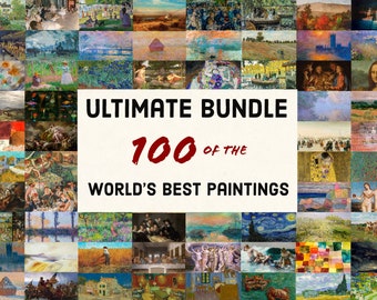 SAMSUNG Frame TV AANBIEDING - Set van 100 beste schilderijencollectie