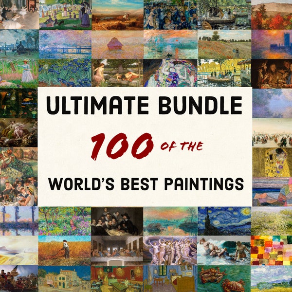 SAMSUNG Frame Tv OFFER - Lot de 100 meilleures peintures de la collection