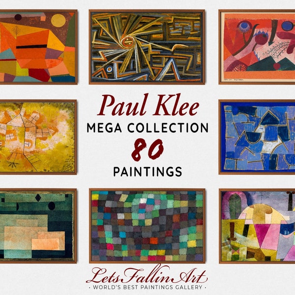 Paul Klee MEGA SET Offer - Bundle of 80 Abstract Paintings Collection from Paul Klee | Samsung The Frame Art Tv #TVSET08