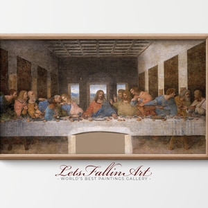 4K SAMSUNG the Frame TV Art / Famoso dipinto / Leonardo da Vinci - L'ultima cena / Easter Frame TV / Download istantaneo / #TV319