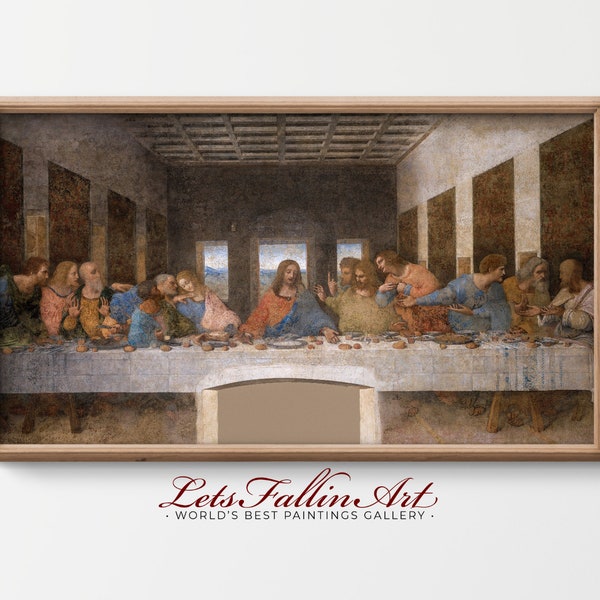 4K SAMSUNG the Frame TV Art | Famous Painting | Leonardo da Vinci - The Last Supper | Easter Frame TV | Instant Download | #TV319