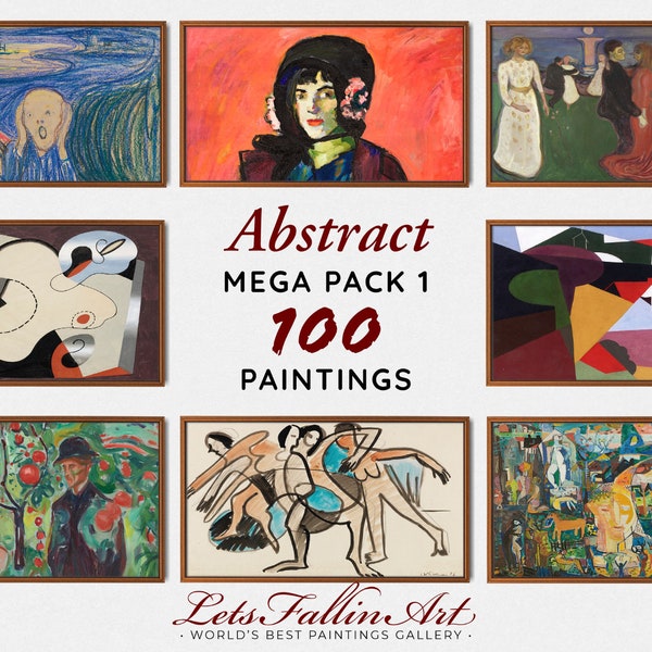 Samsung the Frame - MEGA PACK 1/3 Offer - 100 Abstract Paintings Collection from the masters of abstract 20th century | Frame Tv #TVSET12