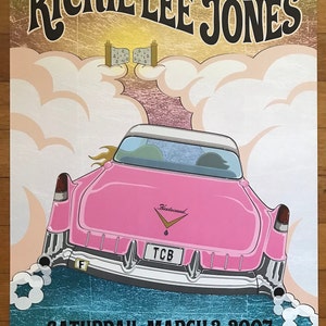 Rickie Lee Jones concert poster, Fillmore poster, offset poster, music poster, rock poster, Bill Graham presents, San Francisco poster image 1