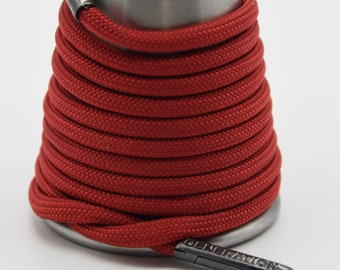 RED  Paracord Generation Laces with a LIFETIME GUARANTEE  boot laces sneaker laces shoe laces skate laces classic red