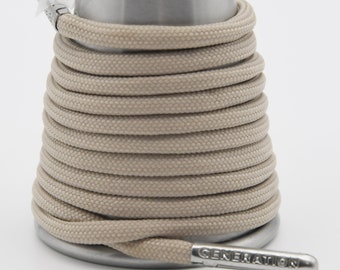 Light tan Paracord Generation Laces with a LIFETIME GUARANTEE  boot laces sneaker laces shoe laces skate laces  flesh
