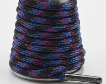 Blue Black Purple Paracord Generation Laces with a LIFETIME GUARANTEE  boot laces sneaker laces shoe laces skate laces twilight
