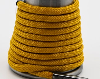 Bright gold yellow Paracord Generation Laces with a LIFETIME GUARANTEE  boot laces sneaker laces shoe laces skate laces