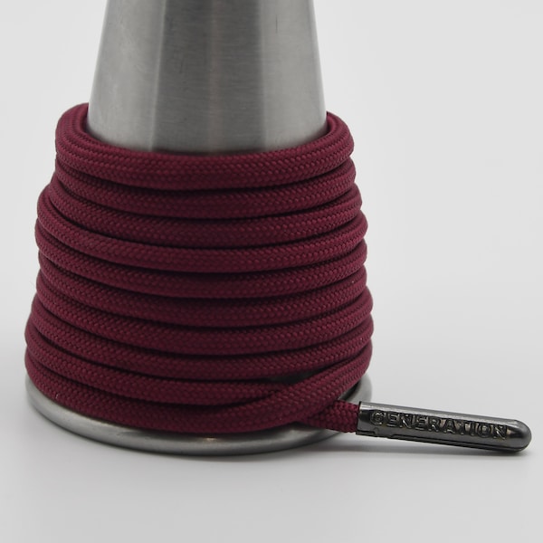 Burgandy Paracord Generation Laces with a LIFETIME GUARANTEE  boot laces sneaker laces shoe laces skate laces