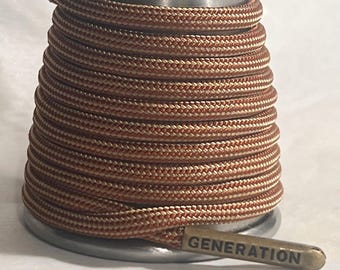Brown Tan Bronze Paracord Generation Laces with a LIFETIME GUARANTEE  boot laces sneaker laces shoe laces skate laces Latte