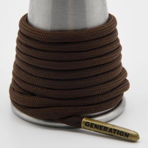 Medium Brown Paracord Generation Laces with a LIFETIME GUARANTEE  boot laces sneaker laces shoe laces skate laces