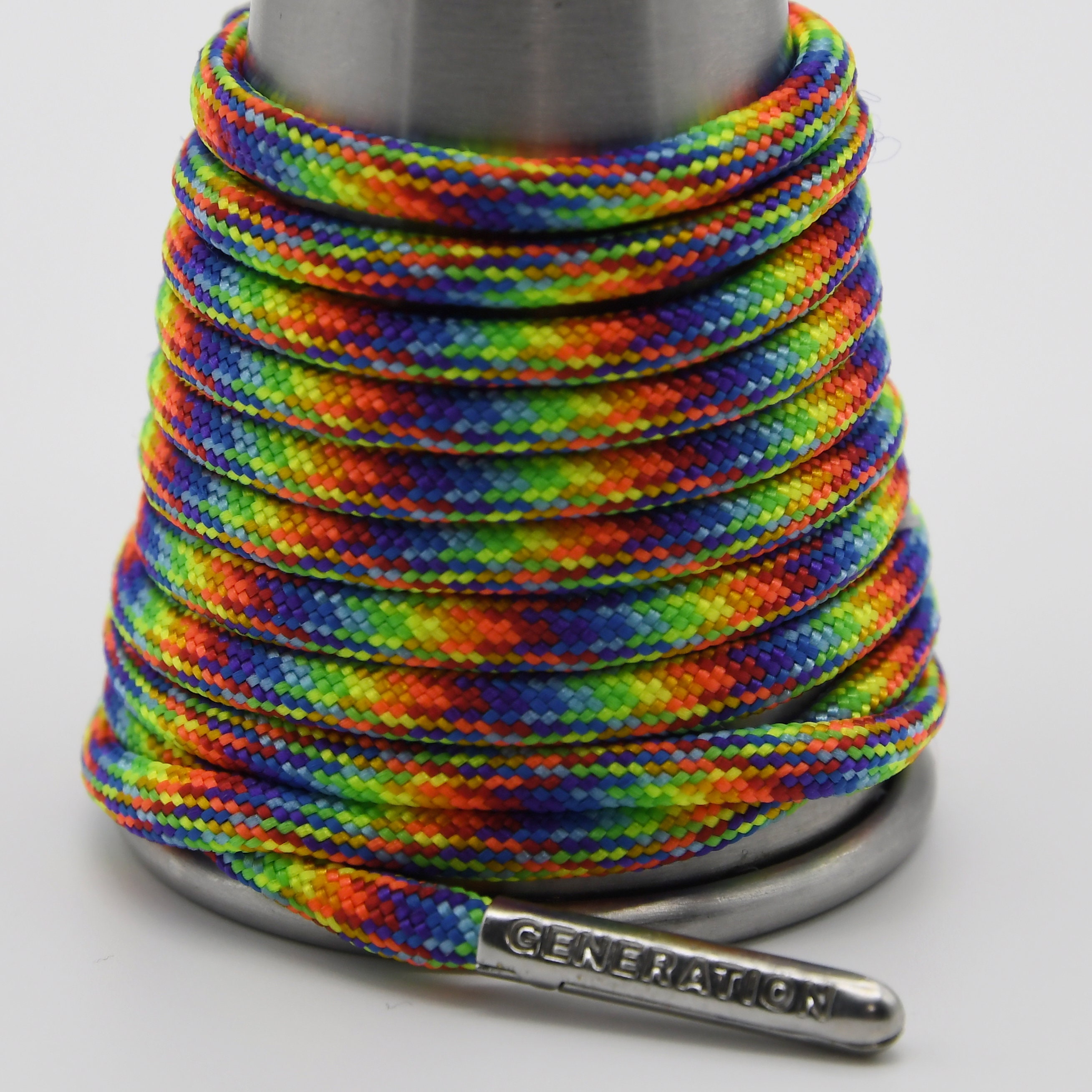 Rainbow Pride Paracord Generation Laces with a LIFETIME GUARANTEE  boot laces sneaker laces shoe laces skate laces