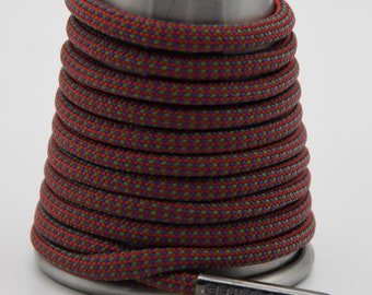 Red purple green Paracord Generation Laces with a LIFETIME GUARANTEE  boot laces sneaker laces shoe laces skate laces joker