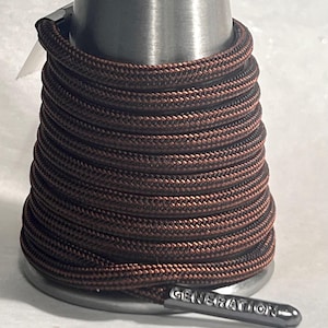 Brown Black Paracord Generation Laces with a LIFETIME GUARANTEE  boot laces sneaker laces shoe laces skate laces Espresso