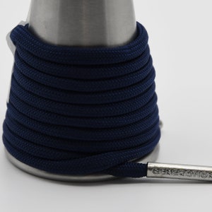 Dark Blue Paracord Generation Laces with a LIFETIME GUARANTEE  boot laces sneaker laces shoe laces skate laces midnight