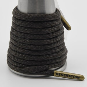 Dark Brown Paracord Generation Laces with a LIFETIME GUARANTEE  boot laces sneaker laces shoe laces skate laces