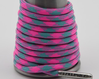 Vice   Paracord Generation Laces with a LIFETIME GUARANTEE  boot laces sneaker laces shoe laces skate laces pink gray lgbtq lqtbqia