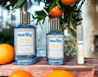 Room & Linen Spray | Odor Eliminating Mist | Air Freshener | Fabric Freshener | Bathroom Spray | Car Spray | Fruit Scents | Orange burst