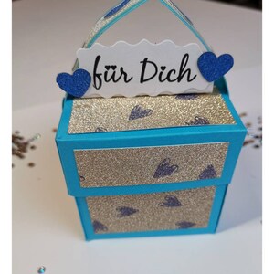 Explosionsbox - Geschenkbox, Valentinstag, für Geld Gutscheinkarten, Schmuck oder andere Geschenkideen ideal