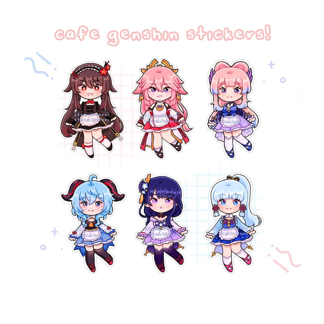 Genshin Impact Stickers - Etsy