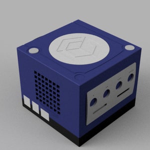 GameCube Raspberry Pi 4 Case with Power Button and LED