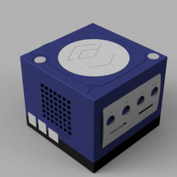 GameCube Raspberry Pi 4 Case with Power Button and LED