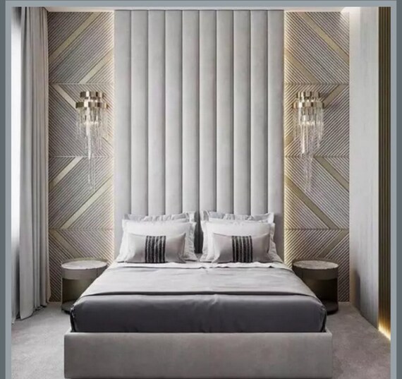 Upholstered Wall Panels King Cal King Headboard Queen full twin Headboard Custom Velvet Headboard Wall Decor for Masters Room Etsy